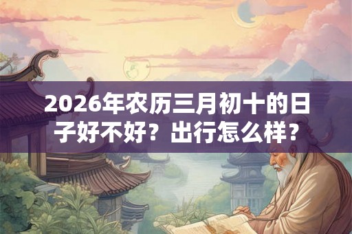 2026年农历三月初十的日子好不好？出行怎么样？