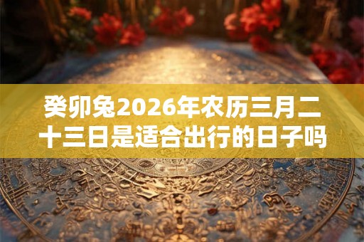 癸卯兔2026年农历三月二十三日是适合出行的日子吗？