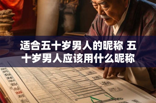适合五十岁男人的昵称 五十岁男人应该用什么昵称 适合五十岁男人的昵称 五十岁男人应该用什么昵称