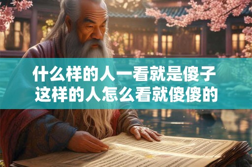 什么样的人一看就是傻子 这样的人怎么看就傻傻的 什么样的人一看就是傻子 这样的人怎么看就傻傻的