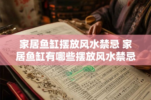 家居鱼缸摆放风水禁忌 家居鱼缸有哪些摆放风水禁忌 家居鱼缸摆放风水禁忌 家居鱼缸有哪些摆放风水禁忌