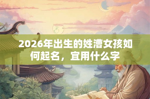 2026年出生的姓漕女孩如何起名，宜用什么字