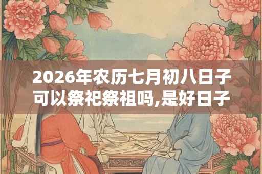 2026年农历七月初八日子可以祭祀祭祖吗,是好日子吗？