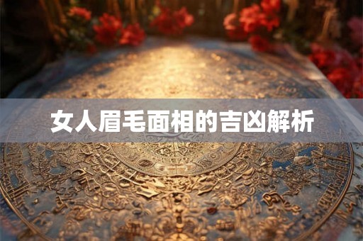 女人眉毛面相的吉凶解析
