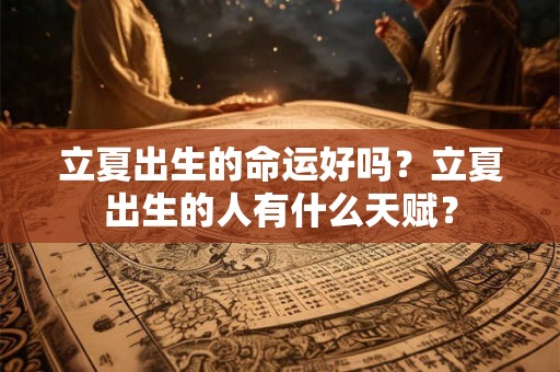 立夏出生的命运好吗？立夏出生的人有什么天赋？