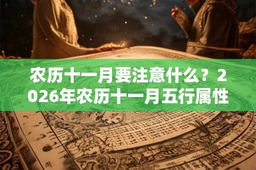 农历十一月要注意什么？2026年农历十一月五行属性