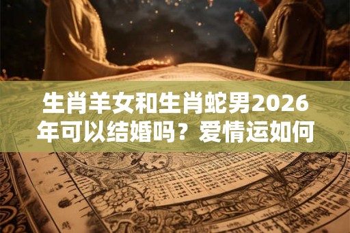 生肖羊女和生肖蛇男2026年可以结婚吗？爱情运如何？