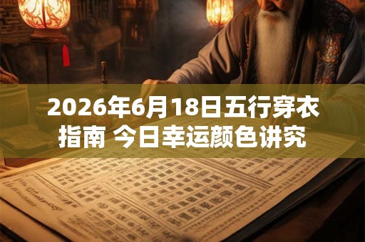 2026年6月18日五行穿衣指南 今日幸运颜色讲究