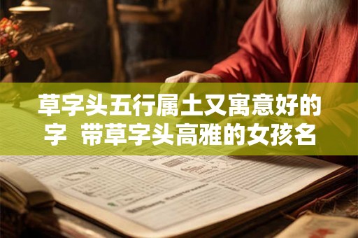草字头五行属土又寓意好的字  带草字头高雅的女孩名字