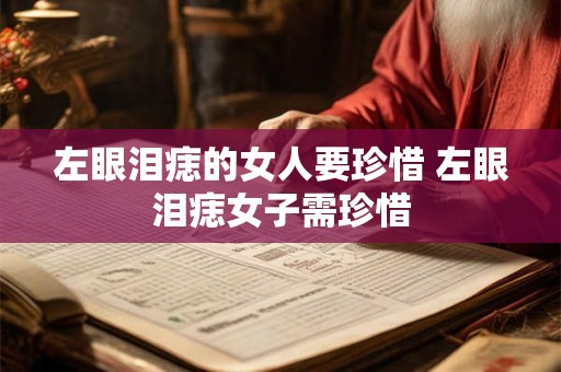 左眼泪痣的女人要珍惜 左眼泪痣女子需珍惜