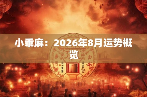 小乖麻：2026年8月运势概览
