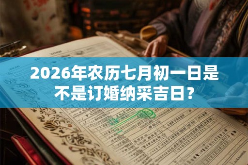 2026年农历七月初一日是不是订婚纳采吉日? 2026年农历七月初一日是不是订婚纳采吉日?