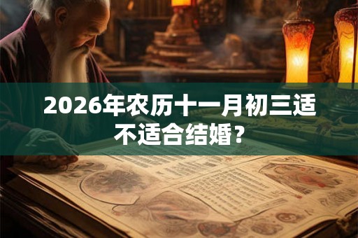 2026年农历十一月初三适不适合结婚? 2026年农历十一月初三适不适合结婚?