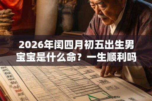 2026年闰四月初五出生男宝宝是什么命？一生顺利吗？