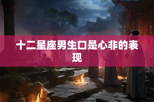 十二星座男生口是心非的表现