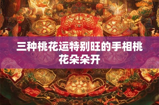 三种桃花运特别旺的手相桃花朵朵开