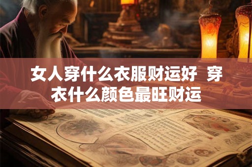 女人穿什么衣服财运好  穿衣什么颜色最旺财运
