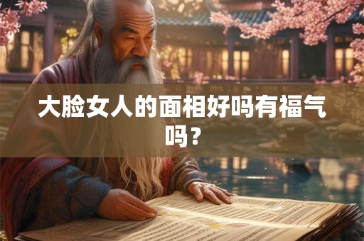 大脸女人的面相好吗有福气吗？