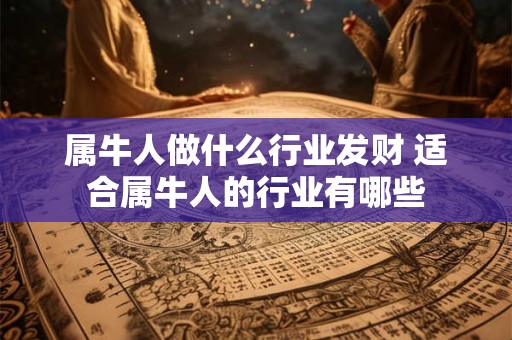 属牛人做什么行业发财 适合属牛人的行业有哪些
