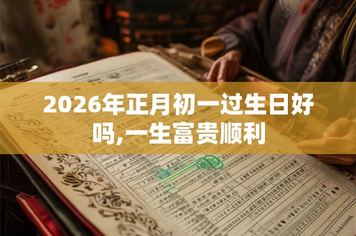 2026年正月初一过生日好吗,一生富贵顺利