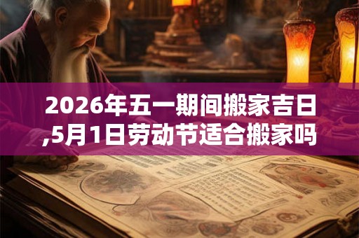2026年五一期间搬家吉日,5月1日劳动节适合搬家吗