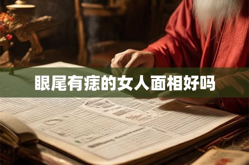 眼尾有痣的女人面相好吗