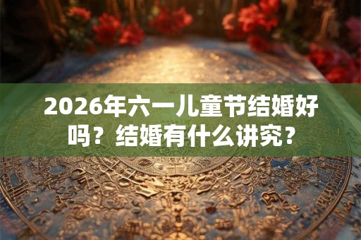 2026年六一儿童节结婚好吗?结婚有什么讲究? 2026年六一儿童节结婚好吗?结婚有什么讲究?