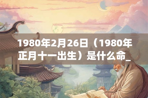 1980年2月26日（1980年正月十一出生）是什么命_命运如何