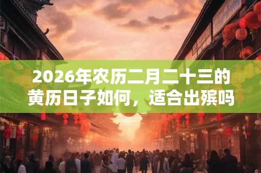 2026年农历二月二十三的黄历日子如何，适合出殡吗？