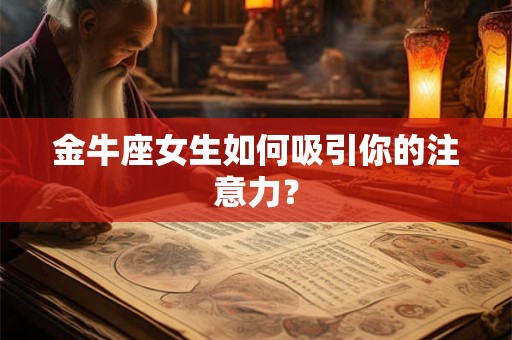 金牛座女生如何吸引你的注意力？