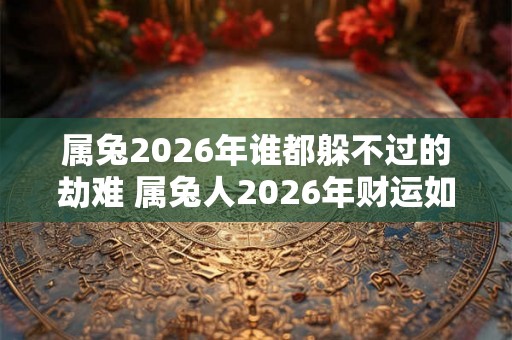 属兔2026年谁都躲不过的劫难 属兔人2026年财运如何