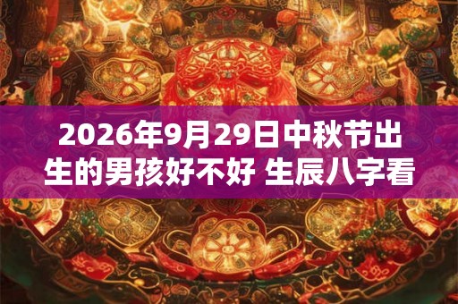 2026年9月29日中秋节出生的男孩好不好 生辰八字看命 2026年9月29日中秋节出生的男孩好不好 生辰八字看命