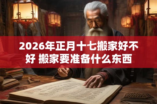 2026年正月十七搬家好不好 搬家要准备什么东西