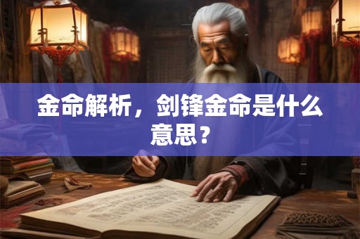 金命解析,剑锋金命是什么意思? 金命解析,剑锋金命是什么意思?
