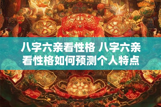 八字六亲看性格 八字六亲看性格如何预测个人特点