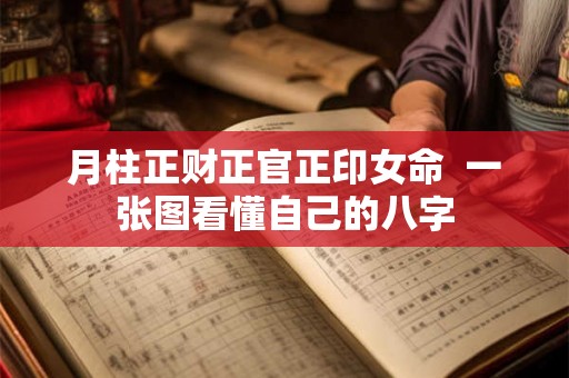 月柱正财正官正印女命  一张图看懂自己的八字