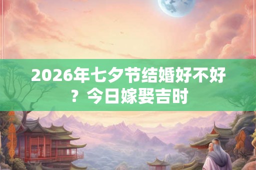 2026年七夕节结婚好不好？今日嫁娶吉时