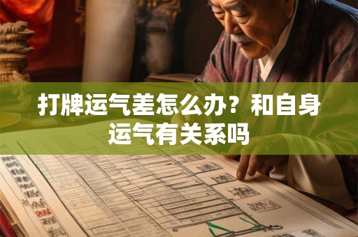 打牌运气差怎么办？和自身运气有关系吗