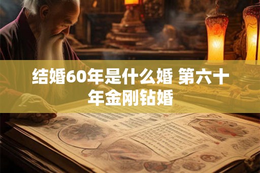 结婚60年是什么婚 第六十年金刚钻婚