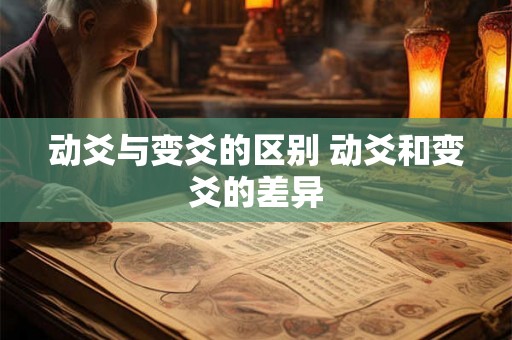 动爻与变爻的区别 动爻和变爻的差异 动爻与变爻的区别 动爻和变爻的差异