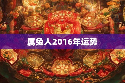 属兔人2016年运势