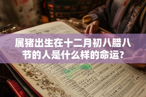 属猪出生在十二月初八腊八节的人是什么样的命运？