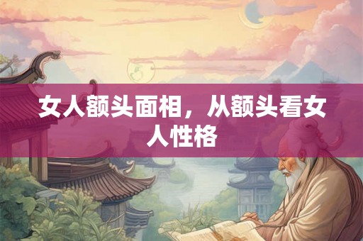 女人额头面相，从额头看女人性格