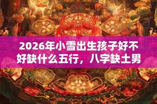 2026年小雪出生孩子好不好缺什么五行，八字缺土男孩名字
