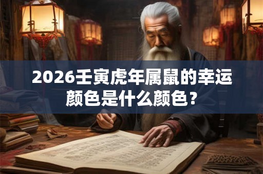 2026壬寅虎年属鼠的幸运颜色是什么颜色？