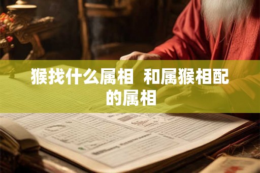 猴找什么属相  和属猴相配的属相
