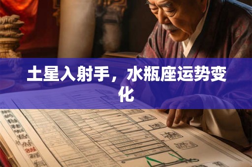 土星入射手，水瓶座运势变化