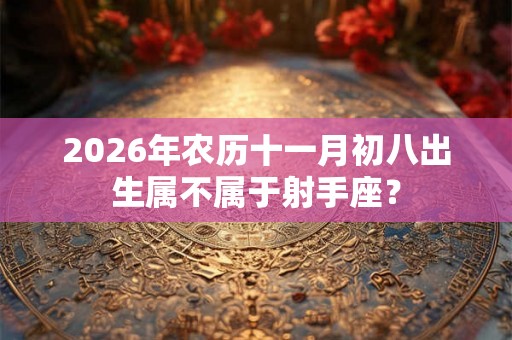 2026年农历十一月初八出生属不属于射手座? 2026年农历十一月初八出生属不属于射手座?