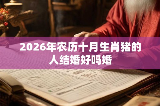 2026年农历十月生肖猪的人结婚好吗婚