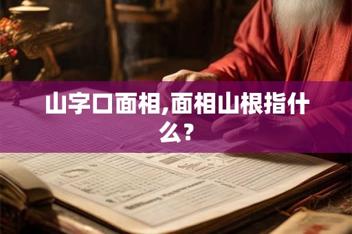 山字口面相,面相山根指什么？
